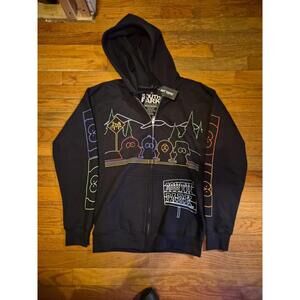 South Park Bus Stop Line Art Hoodie Size Small Hot Topic New With Tags
